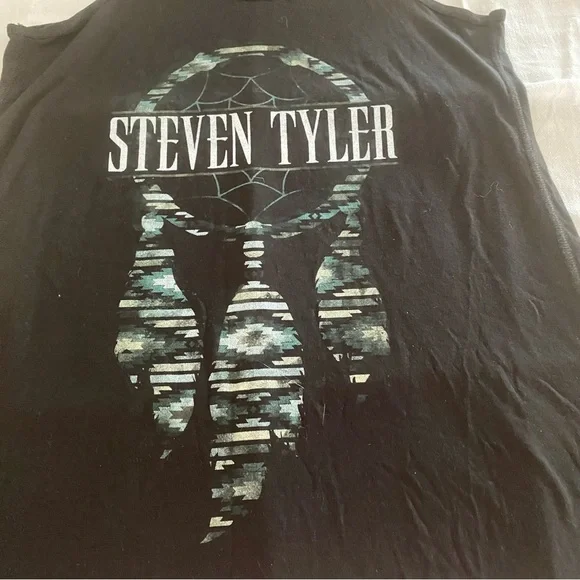 Steven Tyler tank top Dreamcatcher racer back in black. Size L   NWOT - Picture 9 of 11